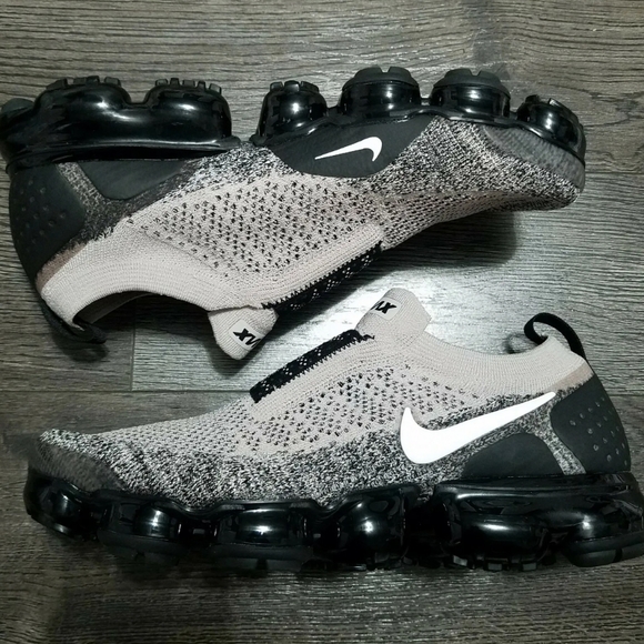 Nike air vapormax laceless moc 2 slip on moon particle black grey silver men - Picture 3 of 10